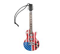 EMUKOEP Mini Pendentif de Guitare en Bois, Pendentif D'instrument de Musique, Magnifique de Modèle de Mini Guitare Exquis avec des Détails Fins