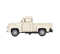 EMUKOEP Modèle de Camionnette Vintage à Collectionner avec Portes Mobiles et Résistance à la Corrosion, Cadeau Parfait pour Les Amateurs de Camionnettes (Beige)