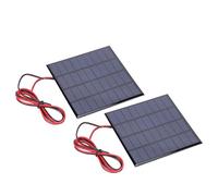 EMUKOEP Module de Panneau Solaire époxy Durable 9V 2W pour Chargeurs Solaires, Ensemble de 2 Panneaux pour Chargeurs Solaires de Téléphone Portable, Câble de 100cm