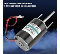 EMUKOEP Moteur à Courant Continu à Brosse Haute Vitesse 12/24V 150W CW/CCW pour Générateur de Bricolage (24V5500 TR/Min)