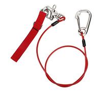EMUKOEP Mousqueton en Acier Inoxydable pour Câble de Ligne de Vie de Plongée, pour Les Compétitions, Bracelet Léger, Sangle de Cheville, Plongée (#1)