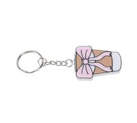 EMUKOEP Ouvre-bouteille Porte-clés en Forme D'arc, Ouvre-onglet de Canette de Soda Respectueux des Ongles avec -onglet pour Canettes Standard (-bouteille de porte-clés de thé au lait)