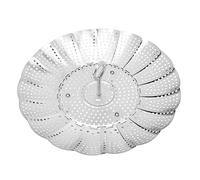 EMUKOEP Panier vapeur pliable en acier inoxydable 304, panier vapeur pliable et extensible sans déformation (petite taille)