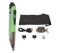 EMUKOEP Pauc à Main Souris sans Fil à Stylo sans Fil de Rechargeable Luminal Silencieux Portable 2.4G Mode à Double Mode Souris sans pour Ordinateur Portable PC (Vert)