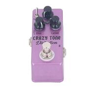 EMUKOEP Pédale de Distorsion Facile à Utiliser, 3 Boutons pour des Sons de Guitare Riches, Pédale D'effet de Guitare électrique pour Débutants