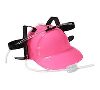 EMUKOEP Peut-on Supporter le Chapeau de Buveur avec Casque de Boisson de Paille Fête du Chapeau de Fête Halloween Party Toys (Rose * 1)