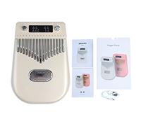 EMUKOEP Piano à Pouce électronique Intelligent Kalimba à 17 Touches, avec Batterie Rechargeable et Touches en Alliage pour Débutants (Or)