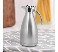 EMUKOEP Pichet Isotherme Sous Vide au Design Ergonomique, Garde les Boissons Chaudes/froides, 2 L, pour la Cuisine Domestique, Argent