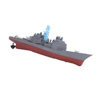 EMUKOEP Porte-Avion RC 2,4 GHz, Bateau Télécommandé à Double Hélice avec Capteur d’Eau, Jouet Naval Enfant pour Piscine, Rivière et Lac (Modèle 4)