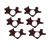 EMUKOEP Porte-Page en Bois pour Pouce de Chiot, de Livre de Lecture Portable, Marque-page à une Main avec Prise Confortable, pour les Amateurs de Livres 6 Pièces