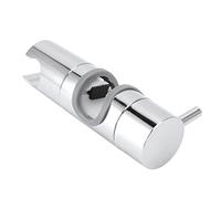 EMUKOEP Porte-pomme de Douche en Assiette de Chrome ABS, Réglable, Résistant à la Diapositive, Canne de Douche, Support pour Salle de Bain