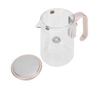 EMUKOEP Pot de thé en Verre 800 Ml avec Infuseur Magnétique, Théière de Séparation de L'eau avec Passoire Flottante pour le thé à Feuilles Lâches