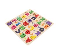 EMUKOEP Puzzle Alphabet en Bois pour Les Tout-Petits, Puzzle Cognitif pour L'apprentissage Précoce, Développement Intellectuel, Jouets D'éveil