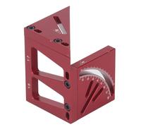 EMUKOEP Règle de mesure 3D Multiángle - Ligne de dessin à 45 et 90 degrés - Transport de menuiserie carrée en alliage d'aluminium