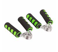 EMUKOEP Renforcement des Poignées de Main, Exercice de Doigts et de Poignets en Acier à Ressort en Carbone Durable pour Hommes, Portable et Léger pour L'exercice de L'avant-bras, Vert 2 Pièces