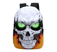 EMUKOEP Sac à Dos LED, écran Couleur Programmable 20 X 32, Contrôle par Application, Coque Rigide étanche, Conception de Tête de Crâne avec Grande capacité pour Moto, Cyclisme, Voyage,