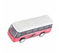 EMUKOEP Sculpture de Bus en Alliage à Collectionner pour Le Lien Parent-Enfant, Modèle de Véhicule Réaliste pour Enfants et Adultes, 3,5 X 1,2 X 0,8 Pouces (Rouge)