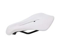 EMUKOEP Selle de VTT Creuse Respirante, Conception Tridimensionnelle, Siège de Vélo Confortable pour Les Longues Distances (Blanche)