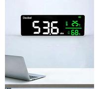 EMUKOEP Sonomètre avec Support Mural, Décibelmètre Professionnel pour la Détection du Niveau de Bruit pour un Usage Domestique ou Professionnel, Surveille et Contrôle Efficacement le