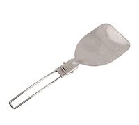 EMUKOEP Spatule Pliante Durable en Acier Inoxydable, Conception de Verrouillage, Large Application pour Barbecue, Cuisine Domestique (Cuillère à Riz)
