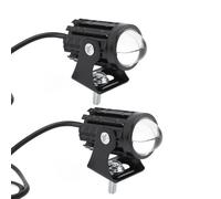 EMUKOEP Spottlight de Moto à Double Couleur Jaune + Blanc, Lumières LED élevées pour une visibilité Améliorée par la Route