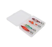 EMUKOEP Squid Jig Hooks Lumineux Squid Jigs Leurres Glow ABS Double Crochet Réaliste sous-Marin Bright Glow [Marque] avec Pêche en Eau Douce en Eau Salée pour Poulpe Calmar