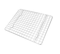 EMUKOEP Support de Refroidissement en Acier Inoxydable, Résistant au Four, pour Sécher les Biscuits, avec Grille Robuste, pour la Cuisson et le Rôtissage (25x19,5x1,5 cm / 9,84x7,68x0,59 pouces)