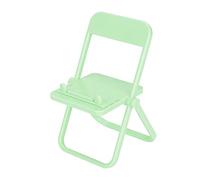 EMUKOEP Support de Téléphone Mignon en Forme de Chaise Pliable pour Bureau, Support Multi-Angle Réglable pour Regarder des Films, Excellent Cadeau pour Les Filles, Matière Plastique (Verte)