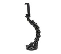 EMUKOEP Support Flexible à Col de Cygne avec Support de Téléphone pour Caméra d'action - Ventouse Forte, Port fileté 1/4 - Convient aux Caméras Xiaoyi, Matériau ABS - 142 G - 1 X Adaptateur, 1 X