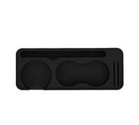 EMUKOEP Tapis de Bourrage de café, Station de Tamponnage en Silicone Durable pour Tampon de Bourrage de Comptoir pour les Baristas et les Utilisateurs à Domicile Tapis de Distributeur (Noir)