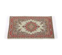 EMUKOEP Tapis Miniature en Fil de Rayonne pour Maison de Poupée 1:12, Facile d'entretien et Durable (Parfum Floral)