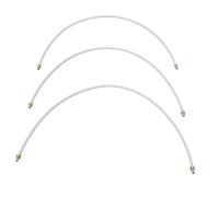 EMUKOEP - Tube à Lait pour Machine à café, 3 Pièces, Accessoires de Remplacement pour Mousseur à Lait, PTFE de qualité Alimentaire, Haute Pression, Flexible avec Joint d' (500mm/19,7 pouces)
