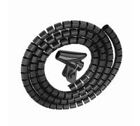 EMUKOEP Tube en Spirale, Solution d'organisation de Câbles Flexible (1,5 | Réutilisable, conception zippée, prévention de la poussière, accès facile, parfait pour la maison et le bureau