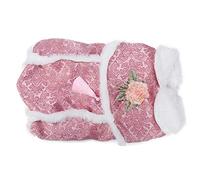 EMUKOEP Vêtements Chauds d'hiver pour Animaux de Compagnie, Conception de Costume Tang Chinois, Matière en Coton Doux, Détails Brodés, Fermeture à Boutons, XS-XL Disponible (L)
