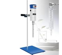 Émulsifiant mélangeur numérique à haute cisaillement, machine d'homogénéisation et de dispersion avec dispositif d'agitation en acier inoxydable, machine à émulsion de laboratoire 200 W