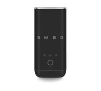 Smeg MFF02BLMEU Mousseur à lait noir mat - Rétro années 50, compact, 3 fonctions pour mousse chaud/froide et chaleur du lait