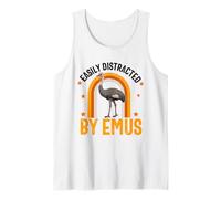 Emus Bird Funny Men Women Easily distrait by Emu Débardeur