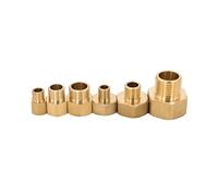 EMVEJOVL 1PC M4 M5 M6 M8 M10 M12 1/8" 1/4" 3/8" Female to Male Thread Brass Pipe Fitting Adapter Coupler Connector for Fuel Gas Water (F M12x1.25-M M8x1)