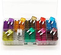 EMVIXTGLK Lot de 240 mini boîtes à fusibles pour voiture, bateau, camion, 3 A, 5 A, 7,5 A, 10 A, 15 A, 20 A, 25 A, 30 A, 35 A, 40 A