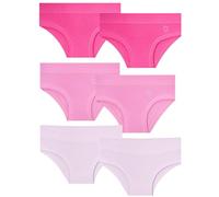 EMY Culottes Fille en Coton Naturel, Lot de 6, Douces et Respirantes, 13-14 Ans