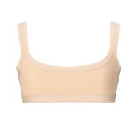 EMY Top Brassiere Fille Coton Élastique 4-12 Ans | Soutien-Gorge Doux Naturel Non Synthétique | 3 Couleurs: Blanc Noir Nu | sous-vêtements Sport Danse, Nu, 11-12 Ans