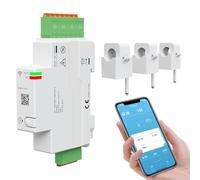 eMylo 3-Phase Compteur d'énergie Smart Wifi 80A Compteur en temps réel avec transformateur de courant à noyau divisé consommation d'énergie Compteur d'électricité protection contre la surcharge