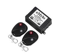eMylo Interrupteur relais RF sans fil DC 24 V 1 canal 433 MHz avec 2 émetteurs Télécommande RF Module Smart Learning Switch