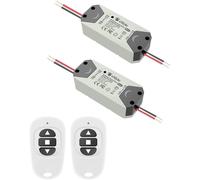 eMylo Smart Wireless RF Motor Controller Relay Switch Module DC 12V Motor Remote Control Switch 5V-24V for Electric Curtain/Rolling Door/Pump Motor Control Forward/Rear 2 Pack