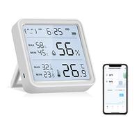 eMylo Thermomètre Hygromètre Intérieur, LCD Numérique Bluetooth D'ambiance Moniteur de Température et Humidimètre avec APP Contrôle, Stockage de Données, pour Maison Chambre Serre Cave