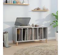 EMYRLXQW Armoires et rangement-Armoire à disques Béton Gris 100 x 38 x 48 cm