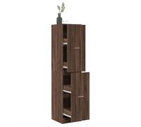 EMYRLXQW Armoires et rangement, armoires de rangement et casiers - Armoire apothicaire en chêne marron 40 x 41 x 174,5 cm