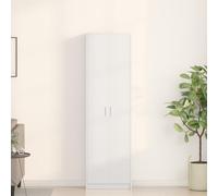 EMYRLXQW Armoires et rangement, armoires et armoires - Armoire blanche 55 x 25 x 189 cm en bois d'ingénierie