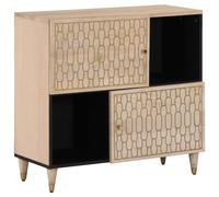 EMYRLXQW Armoires et rangement, buffets et buffets - Armoire latérale 80 x 33 x 75 cm en bois massif de mangue