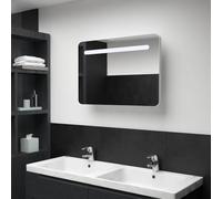 EMYRLXQW Armoires et stockage,Unités de vanité,Unités de salle de bains,Armoire miroir de salle de bain LED 80x9.5x55 cm